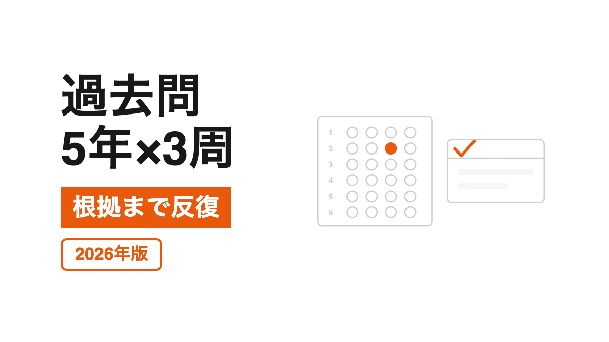 過去問5年分を3周する学習計画とマークシートを描いた賃貸不動産経営管理士の記事カバー
