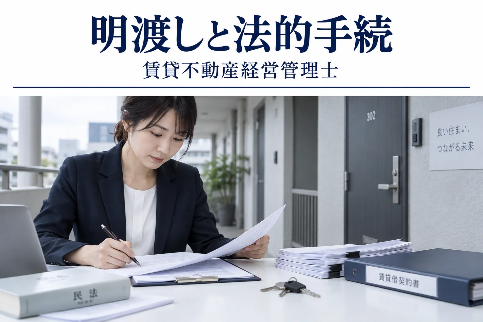 明渡しと法的手続の解説記事カバー(写真調イメージ)