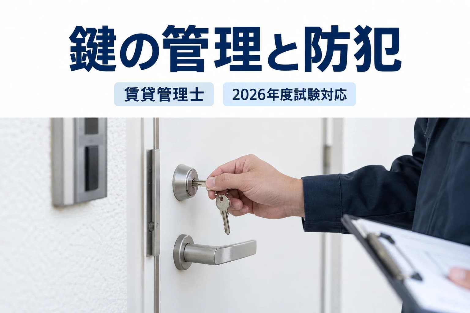 鍵の管理と防犯を学ぶためのイメージ画像