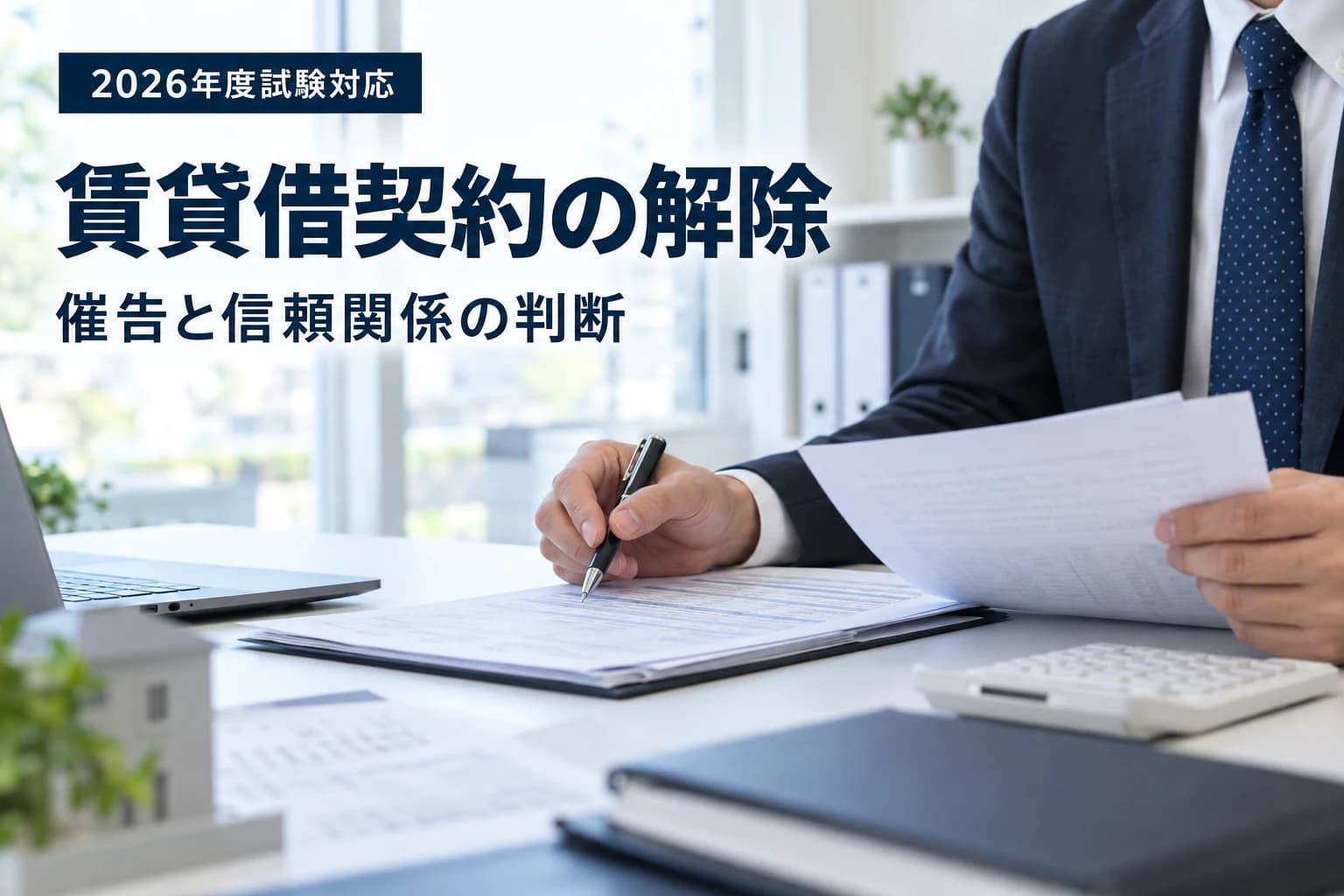 賃貸借契約を解除できるのはいつ?催告・信頼関係破壊を解説|賃貸不動産経営管理士