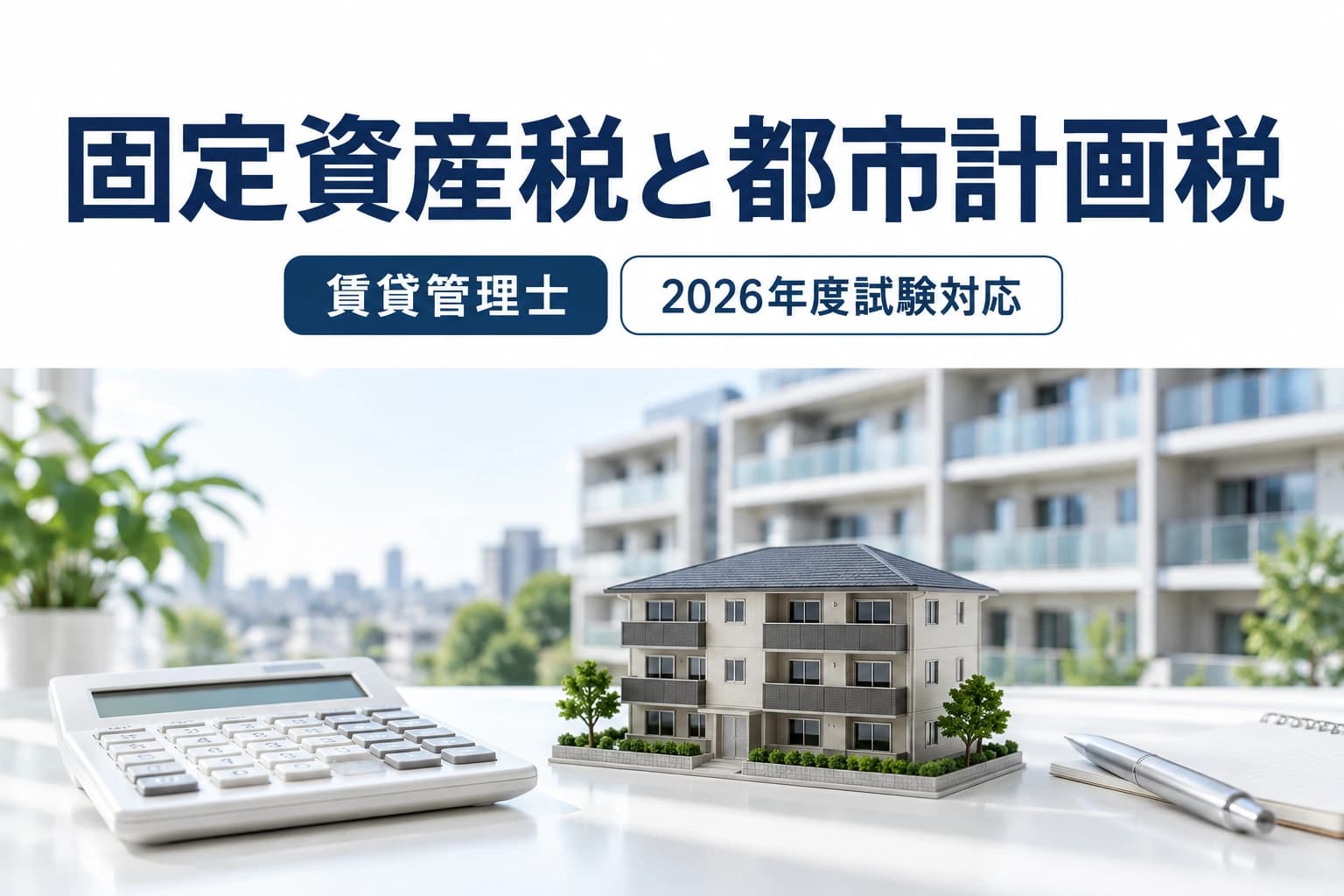 固定資産税・都市計画税を学ぶためのイメージ画像