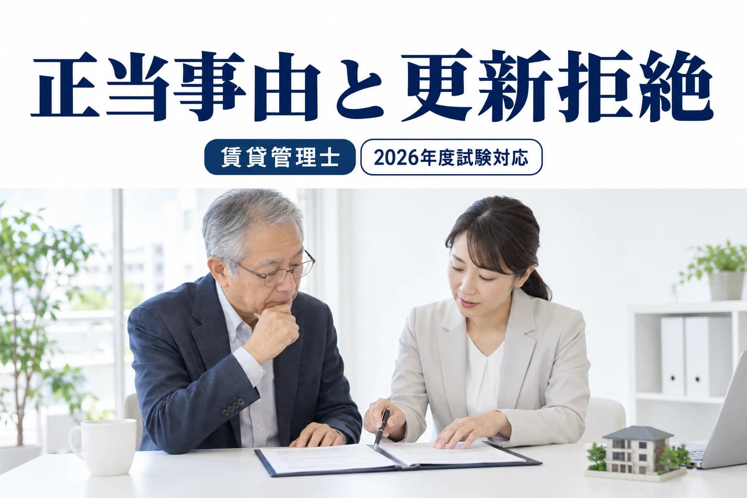 更新拒絶と正当事由を学ぶためのイメージ画像