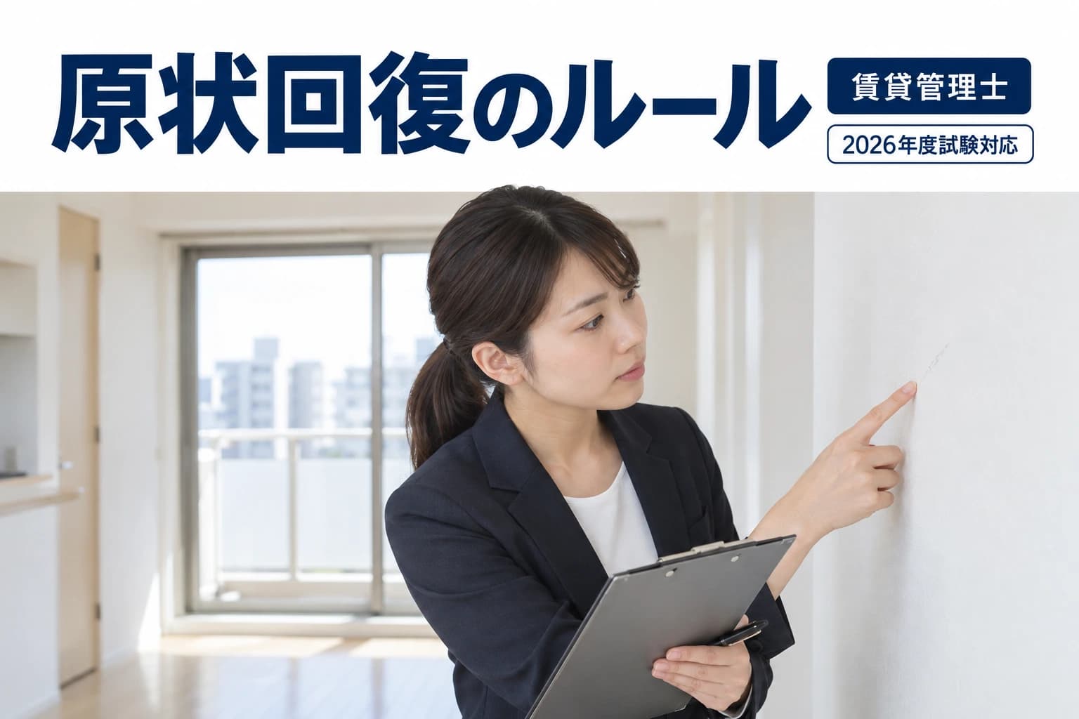 原状回復ガイドラインの原則を学ぶためのイメージ画像