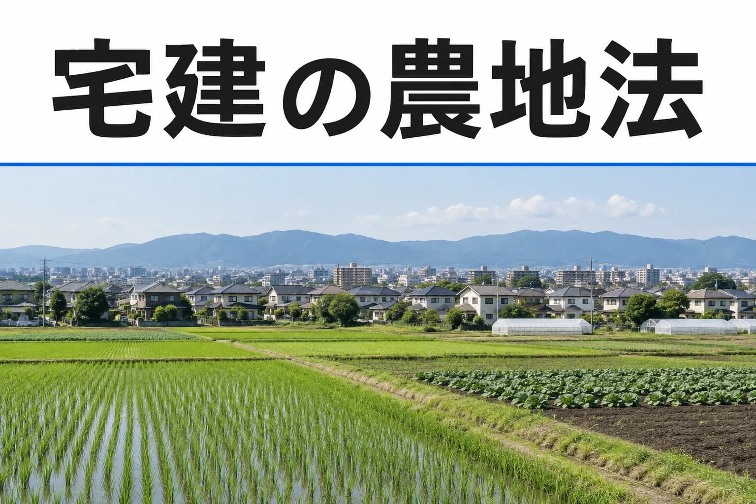 農地法を学ぶ記事のカバー(写真調イメージ)
