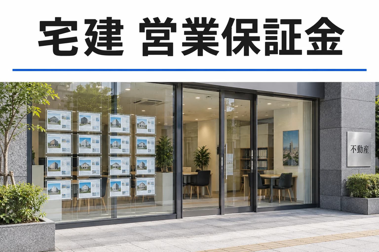 営業保証金を学ぶ記事のカバー(写真調イメージ)