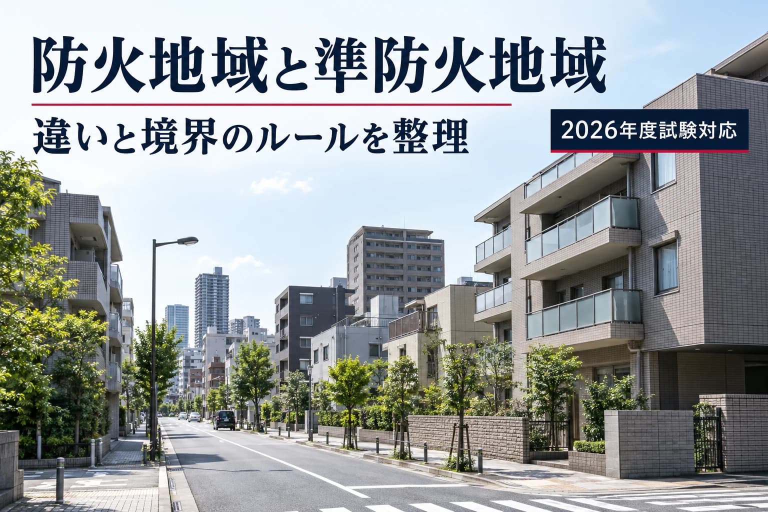 防火地域と準防火地域の違いは?境界・建築制限を図解|宅建
