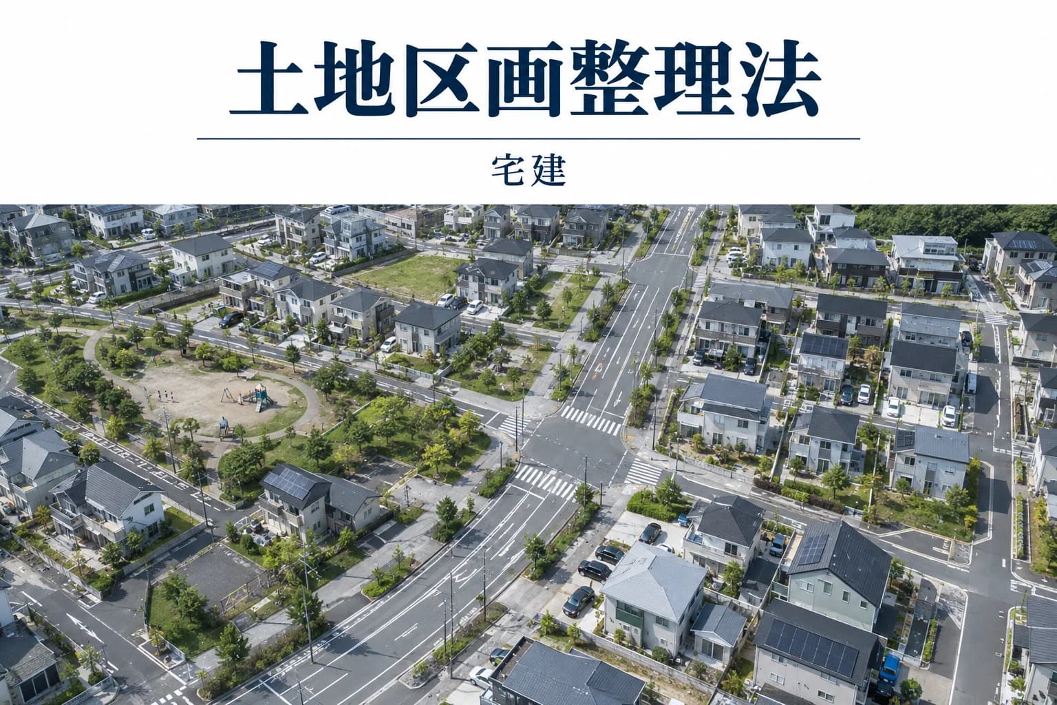土地区画整理法の解説記事カバー(写真調イメージ)