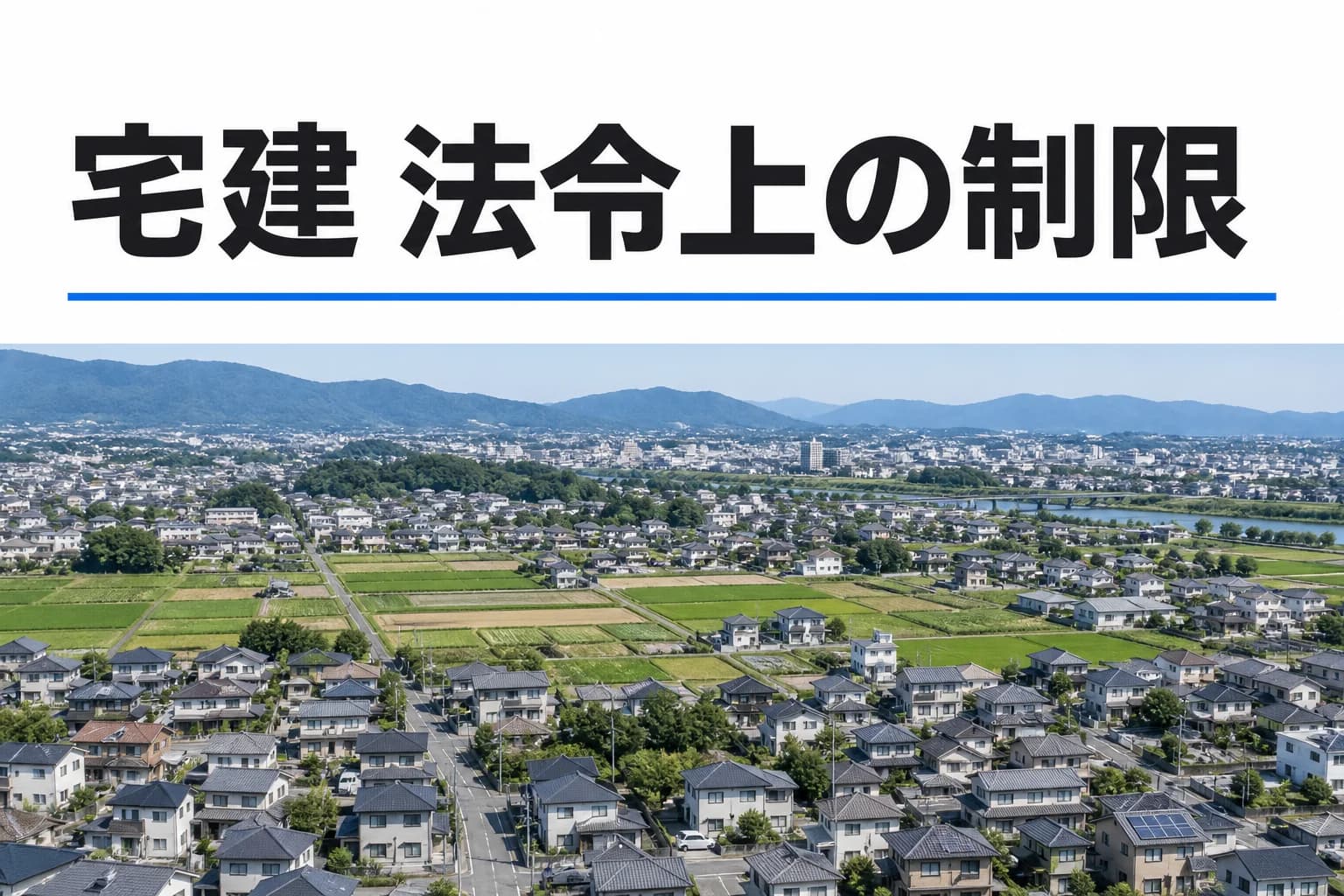 法令上の制限を学ぶ記事のカバー(写真調イメージ)