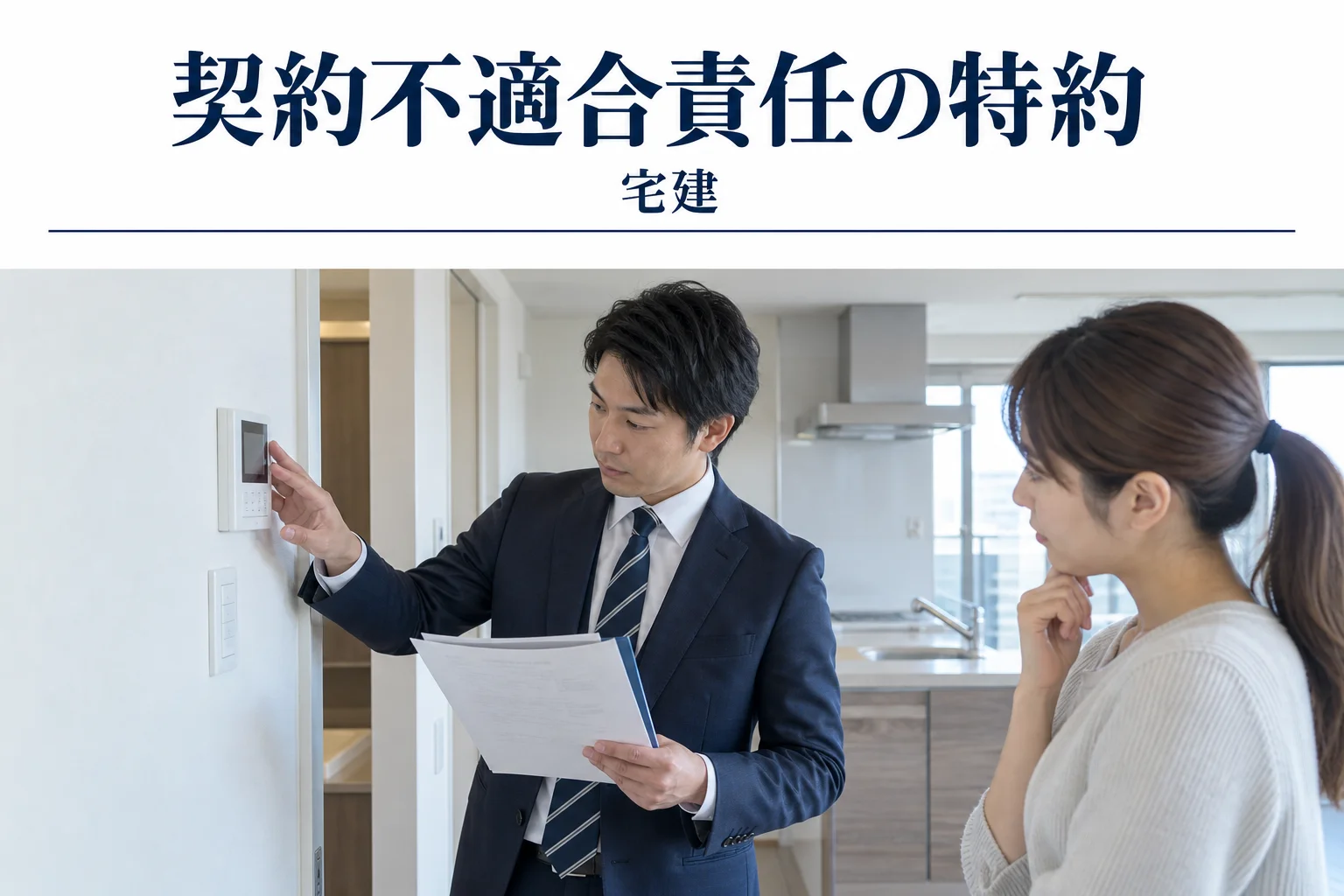 契約不適合責任の特約制限の解説記事カバー(写真調イメージ)