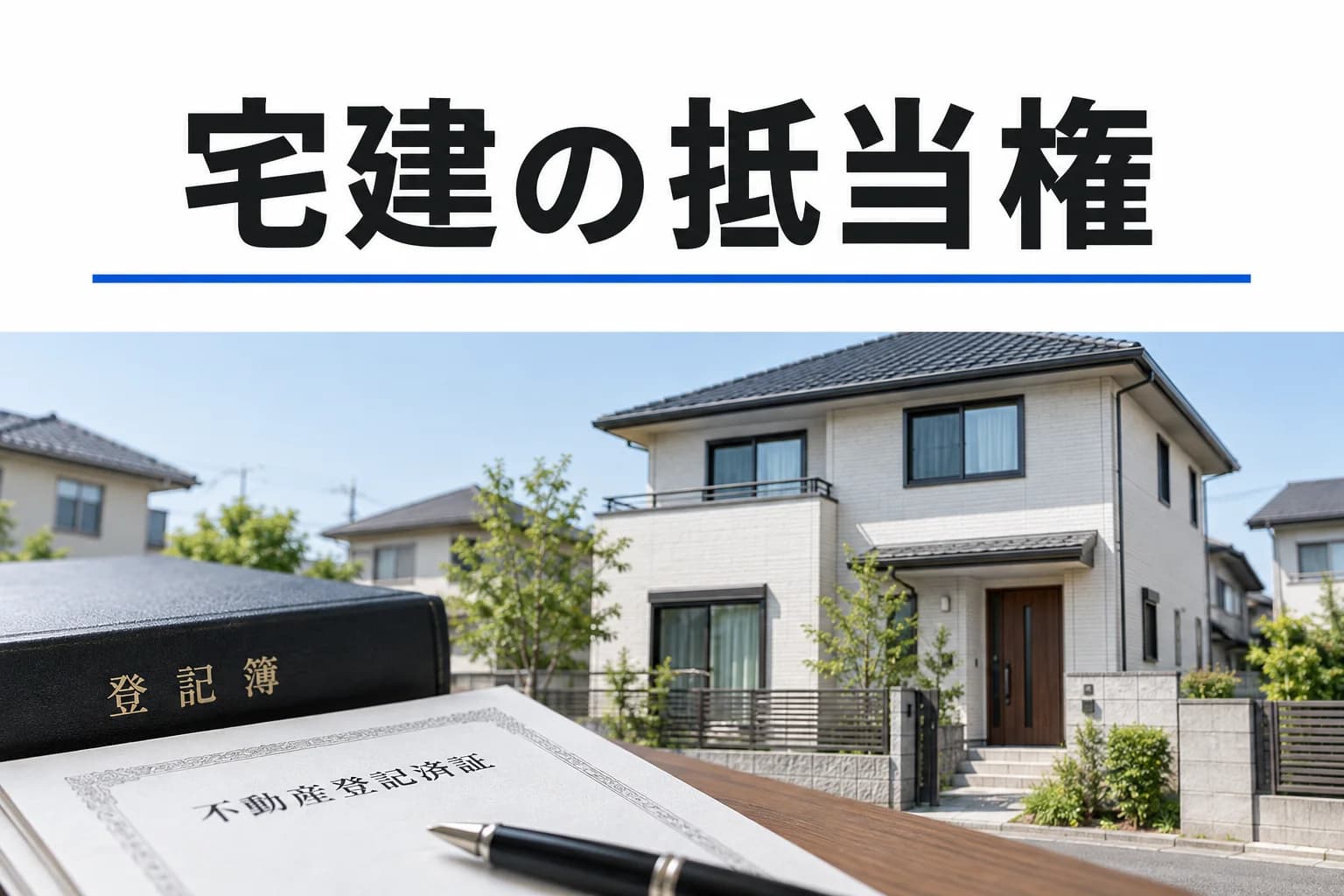 抵当権を学ぶ記事のカバー(写真調イメージ)