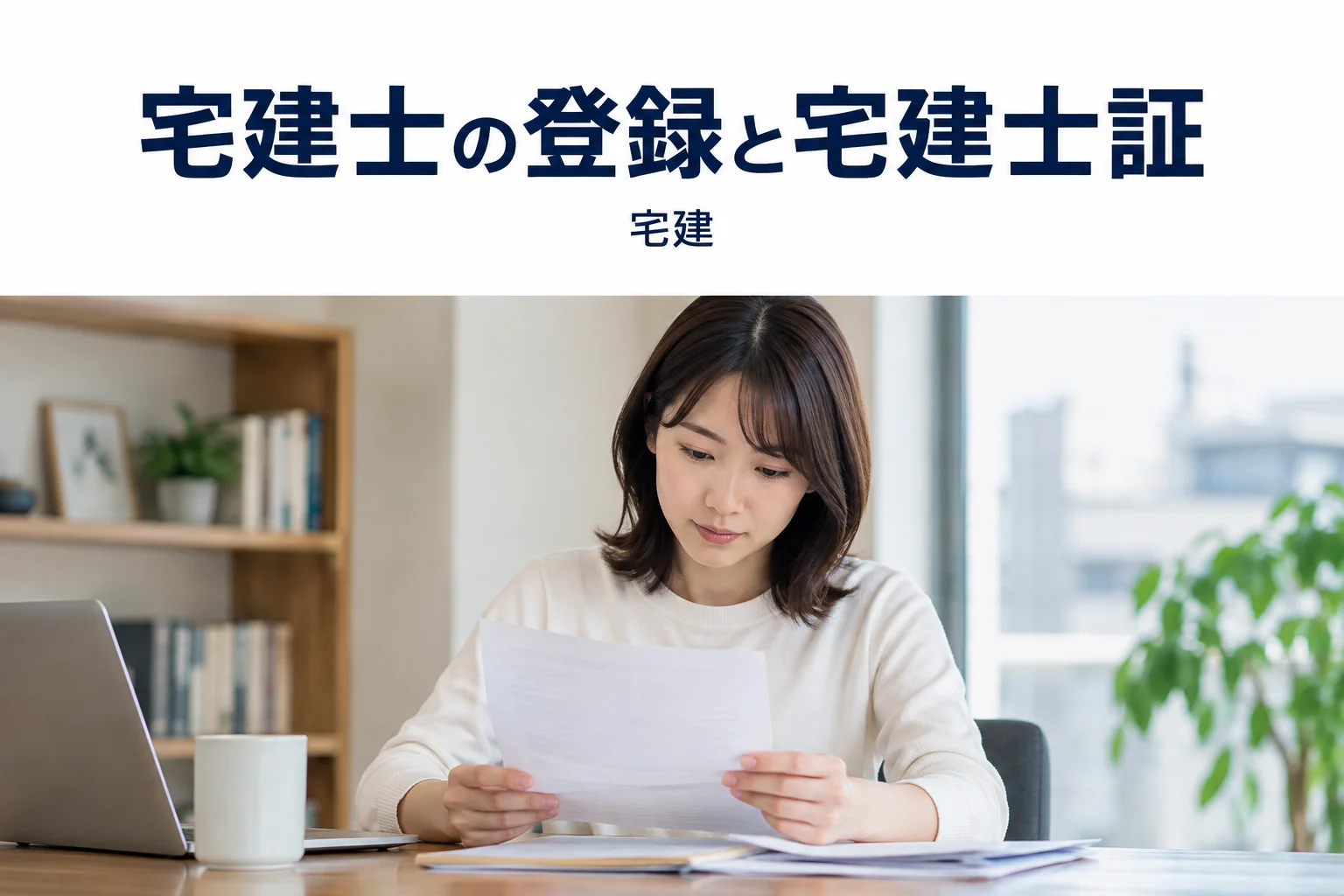 宅地建物取引士の解説記事カバー(写真調イメージ)