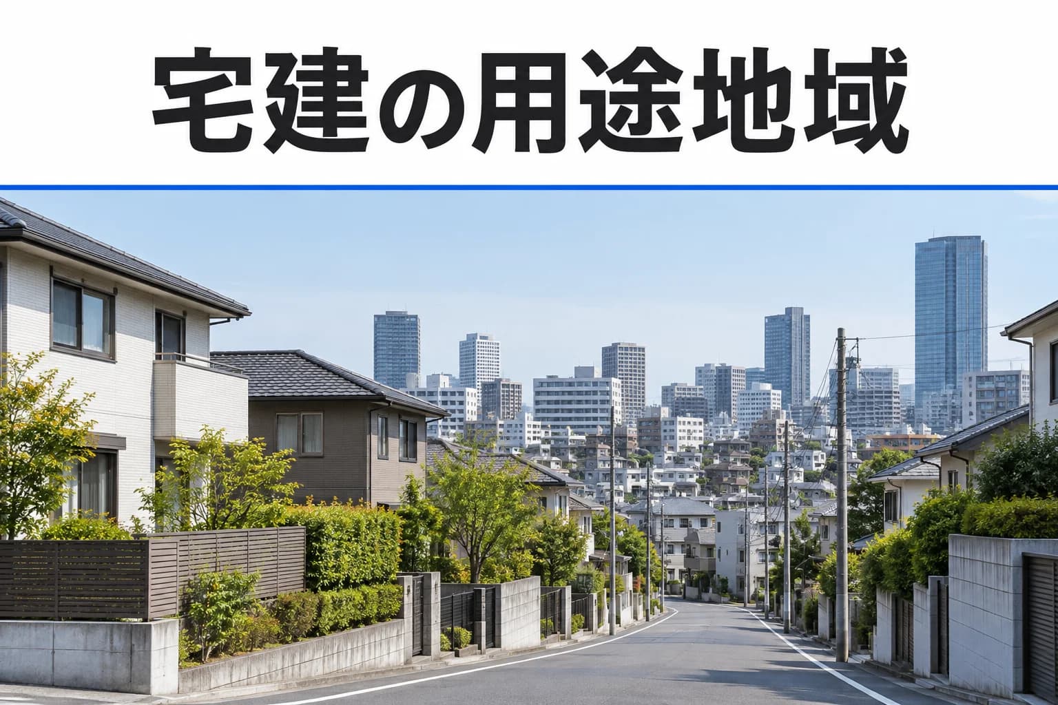 用途地域を学ぶ記事のカバー(写真調イメージ)